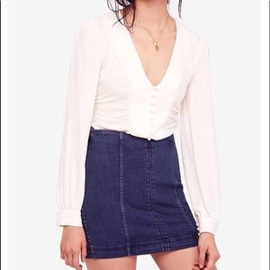 Denim skirt (free people!)